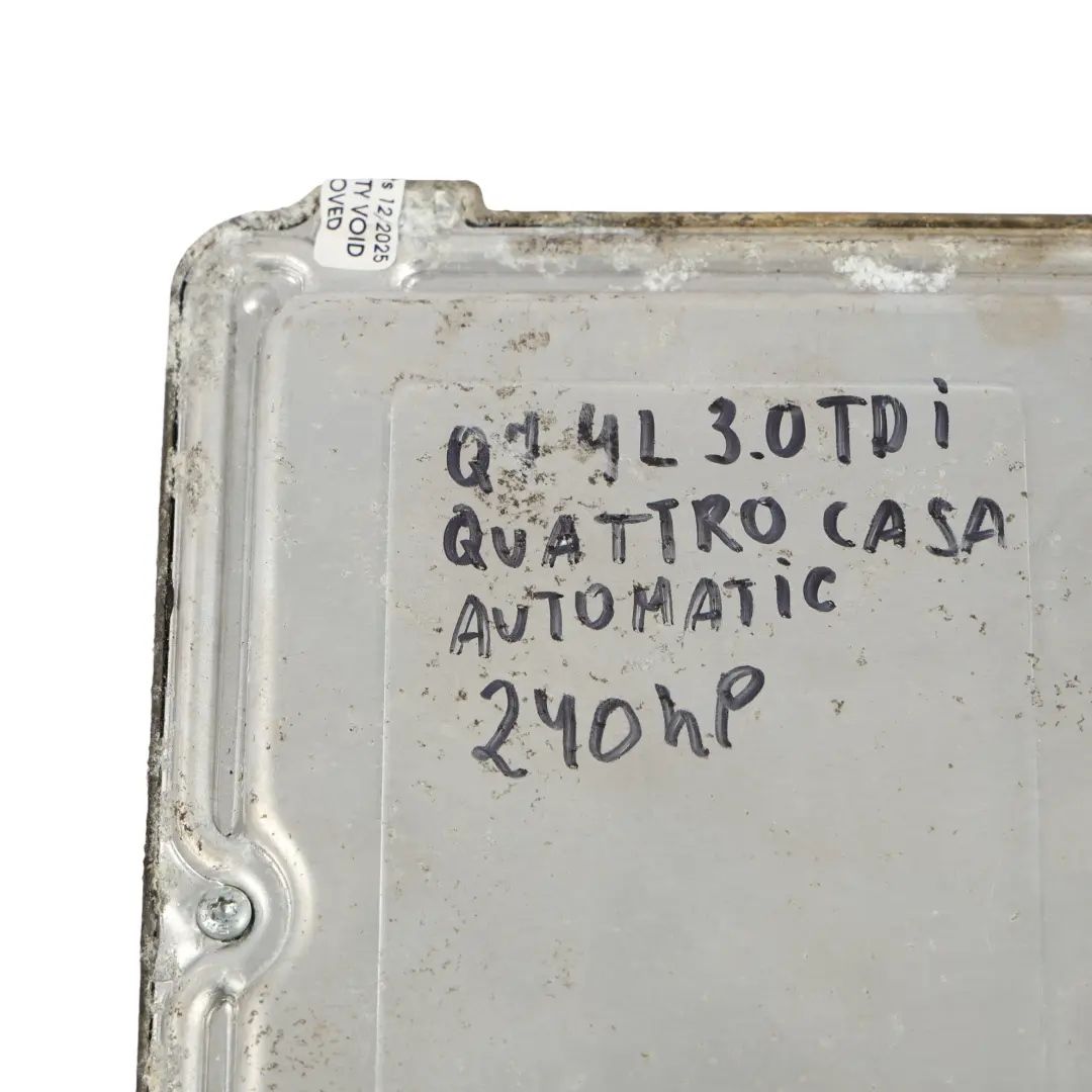 240CH CASA Quattro Kit Calculateur Moteur Automat pour Audi Q7 4L 3.0 TDI à propos du numéro de pièce 4L0910401G Audi Q7 4L 3.0 TDI 240CH CASA Quattro Kit Calculateur Moteur Automat - SKU 4L0910401G-1 - Numéro de pièce 4L0910401G