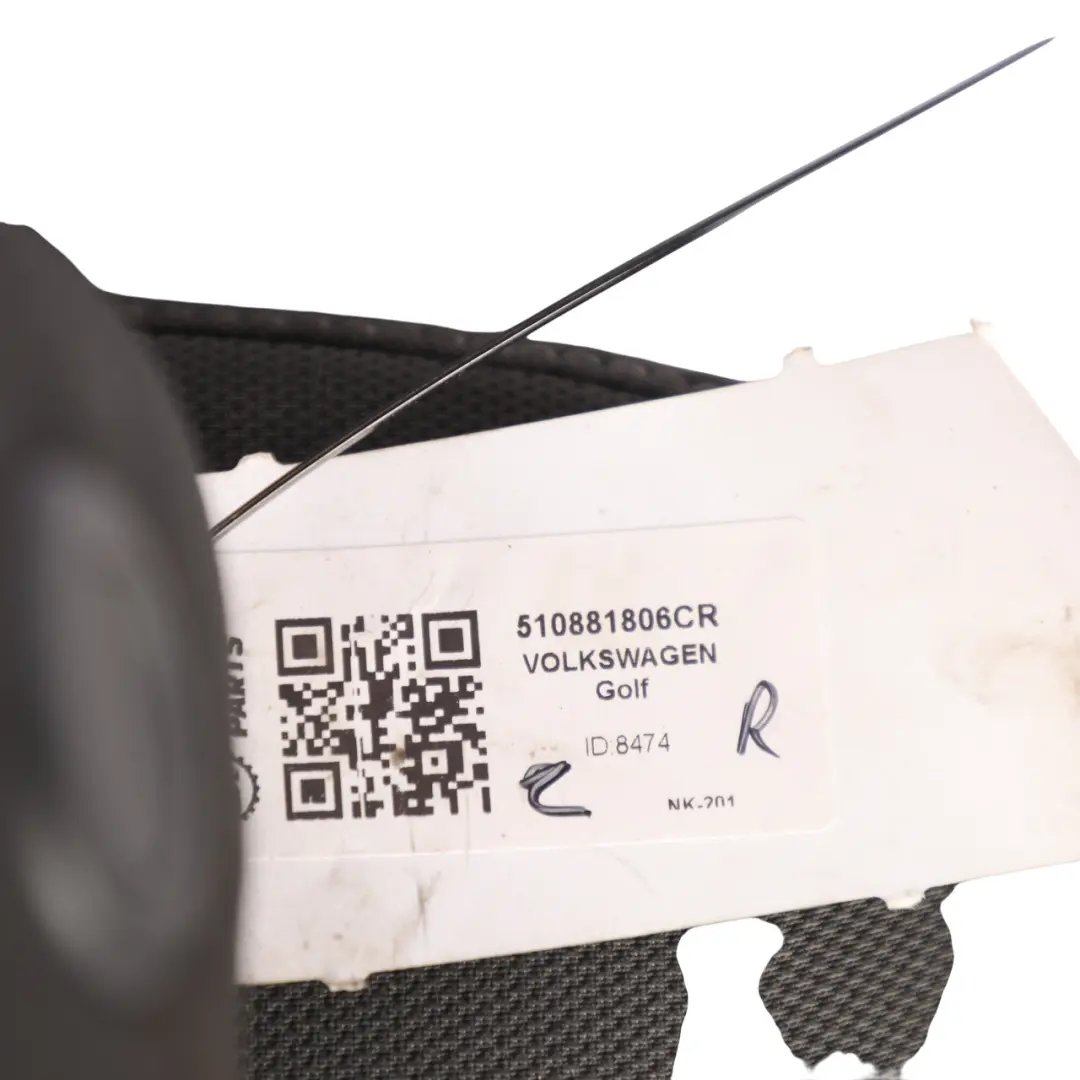 Volkswagen Golf Sportsvan Front Seat Heated Fabric Titan Black Right O/S - SKU 510881806CR - Part number 510881806CR