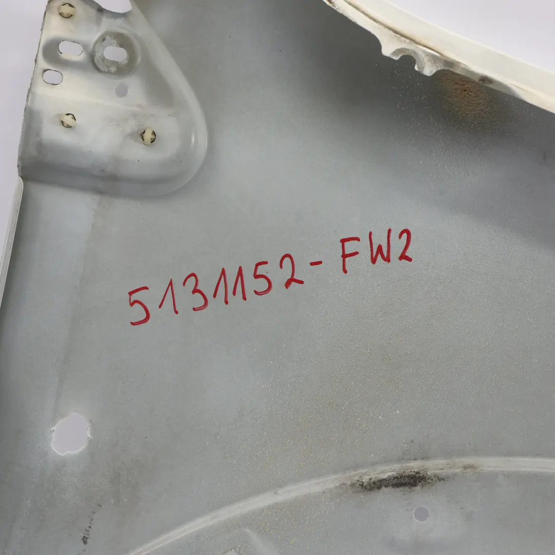 Side Panel Front Left N/S Wing Fender Frozen White - Z2 to Ford Transit Connect with Part number 5131152 Ford Transit Connect Side Panel Front Left N/S Wing Fender Frozen White - Z2 - SKU 5131152-FW2 - Part number 5131152