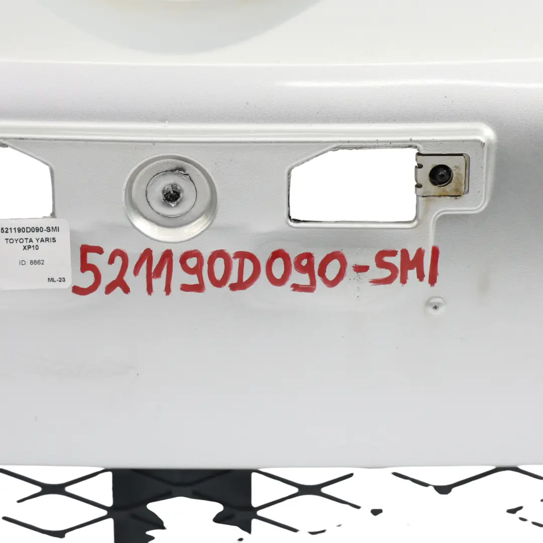 Mk1 Front Bumper Trim Panel Covering Silver Mica Metallic - 1E7 to Toyota Yaris with Part number 521190D090 Toyota Yaris Mk1 Front Bumper Trim Panel Covering Silver Mica Metallic - 1E7 - SKU 521190D090-SMI - Part number 521190D090