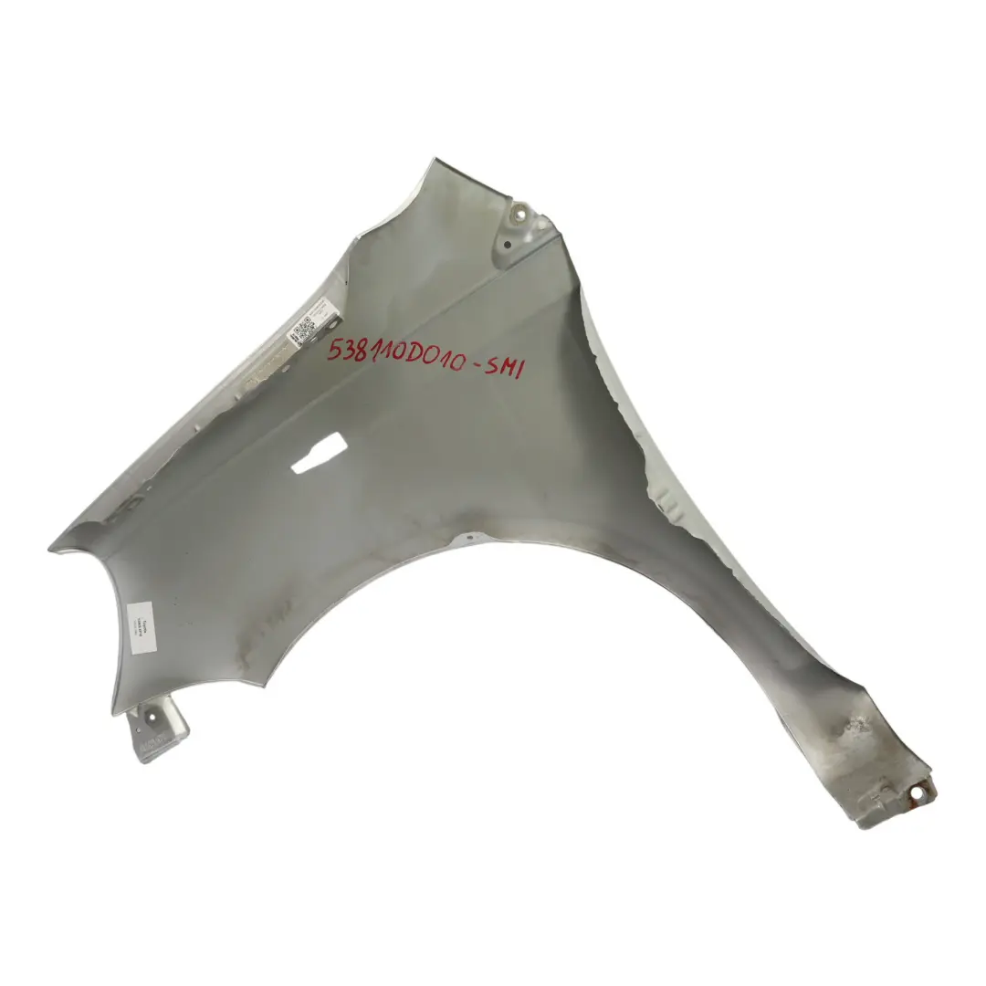 Toyota Yaris 1 Panel Lateral Delantero Derecho Guardabarros Mica Silver - 1E7 - SKU 538110D010-SMI - Número de pieza 538110D010