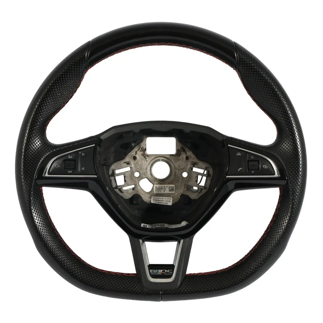 Mk3 5E VRS Lenkrad Schwarzes Leder Flache Unterseite für Skoda Octavia mit Teilenummer 5E0419091BB Skoda Octavia Mk3 5E VRS Lenkrad Schwarzes Leder Flache Unterseite - SKU 5E0419091BB - Teilenummer 5E0419091BB