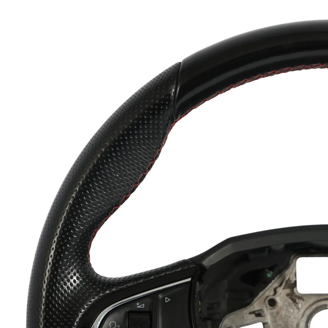 Mk3 5E VRS Volant Cuir Noir Fond Plat pour Skoda Octavia à propos du numéro de pièce 5E0419091BB Skoda Octavia Mk3 5E VRS Volant Cuir Noir Fond Plat - SKU 5E0419091BB - Numéro de pièce 5E0419091BB