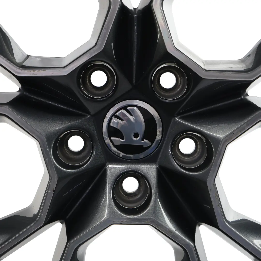 Skoda Octavia Mk3 RS Leichtmetallfelge Anthrazit Grau 19" 7,5J ET:51 - SKU 5E0601025AH-1 - Teilenummer 5E0601025AH