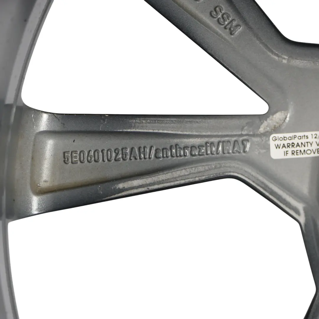 Skoda Octavia Mk3 RS Llanta Aleación Gris Antracita 19" 7,5J ET:51 - SKU 5E0601025AH-2 - Número de pieza 5E0601025AH