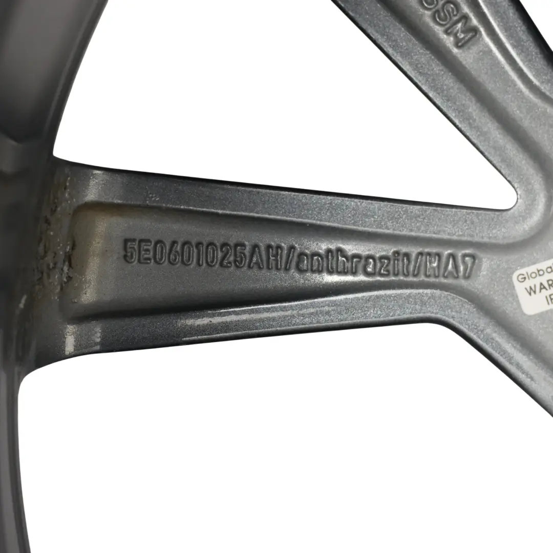 Skoda Octavia Mk3 RS Wheel Rim Alloy Anthracite Grey 19" 7,5J ET:51 - SKU 5E0601025AH-3 - Part number 5E0601025AH