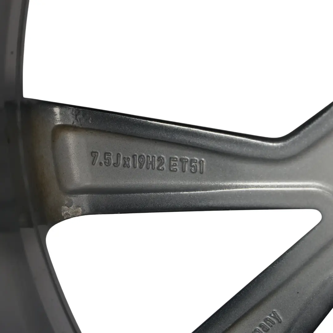 Mk3 RS Wheel Rim Alloy Anthracite Grey 19" 7,5J ET:51 to Skoda Octavia with Part number 5E0601025AH Skoda Octavia Mk3 RS Wheel Rim Alloy Anthracite Grey 19" 7,5J ET:51 - SKU 5E0601025AH-3 - Part number 5E0601025AH