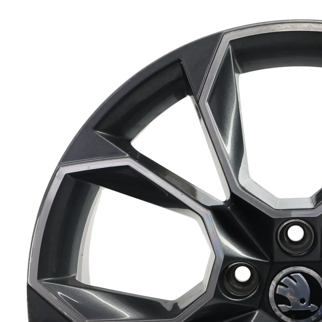 Mk3 RS Wheel Rim Alloy Anthracite Grey 19" 7,5J ET:51 to Skoda Octavia with Part number 5E0601025AH Skoda Octavia Mk3 RS Wheel Rim Alloy Anthracite Grey 19" 7,5J ET:51 - SKU 5E0601025AH-3 - Part number 5E0601025AH