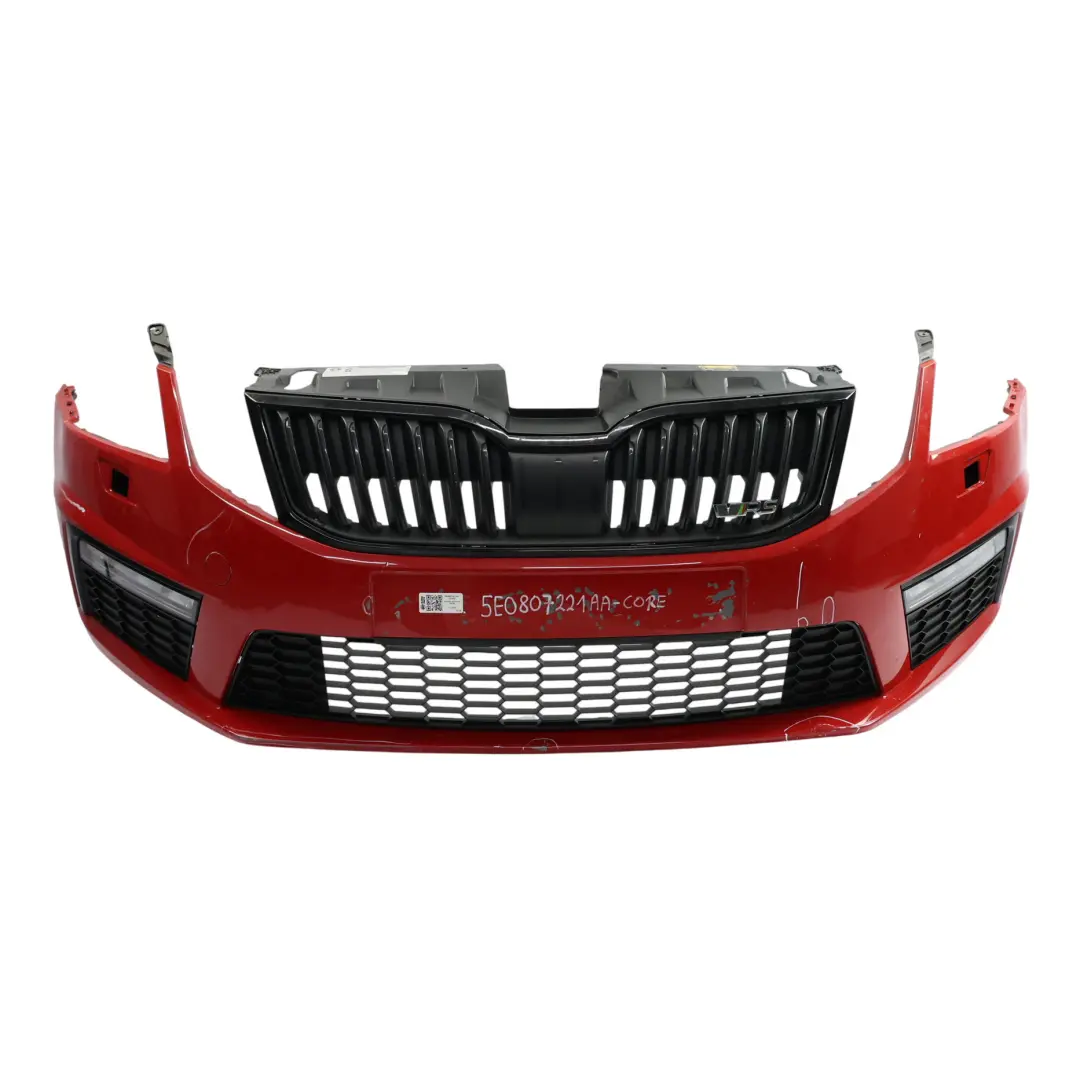 Zderzak Przedni RS Corrida Red Czerwony - F3K do Skoda Octavia 3 o numerze 5E0807221AA Skoda Octavia 3 Zderzak Przedni RS Corrida Red Czerwony - F3K - SKU 5E0807221AA-CORE - Numer Części 5E0807221AA