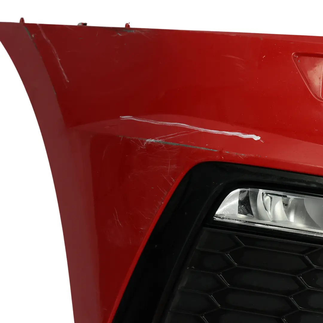 Skoda Octavia Mk3 Front Bumper Trim Panel Cover VRS RS Corrida Red - F3K - SKU 5E0807221AA-CORE - Part number 5E0807221AA