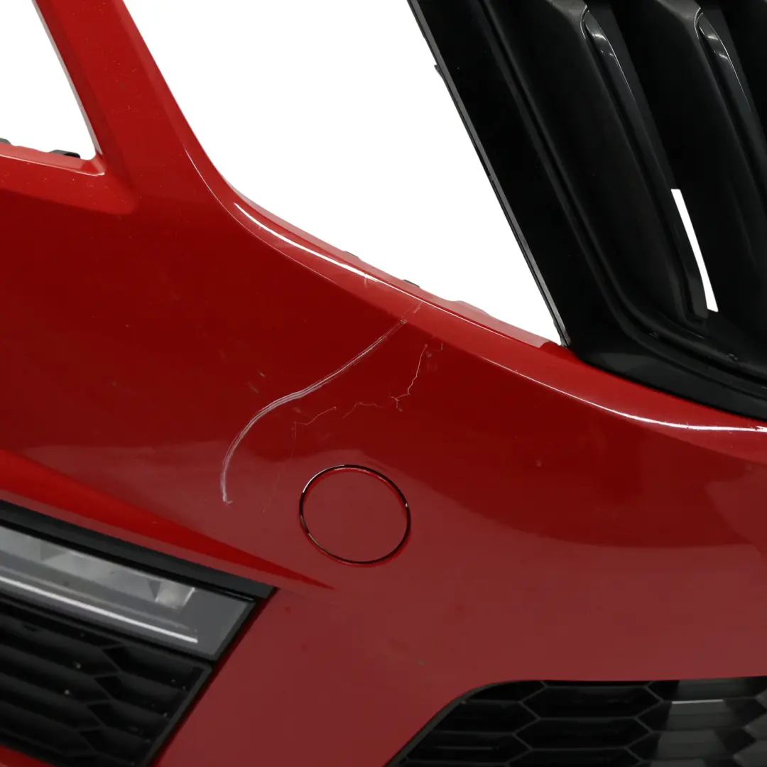 Skoda Octavia 3 Zderzak Przedni RS Corrida Red Czerwony - F3K - SKU 5E0807221AA-CORE - Numer Części 5E0807221AA
