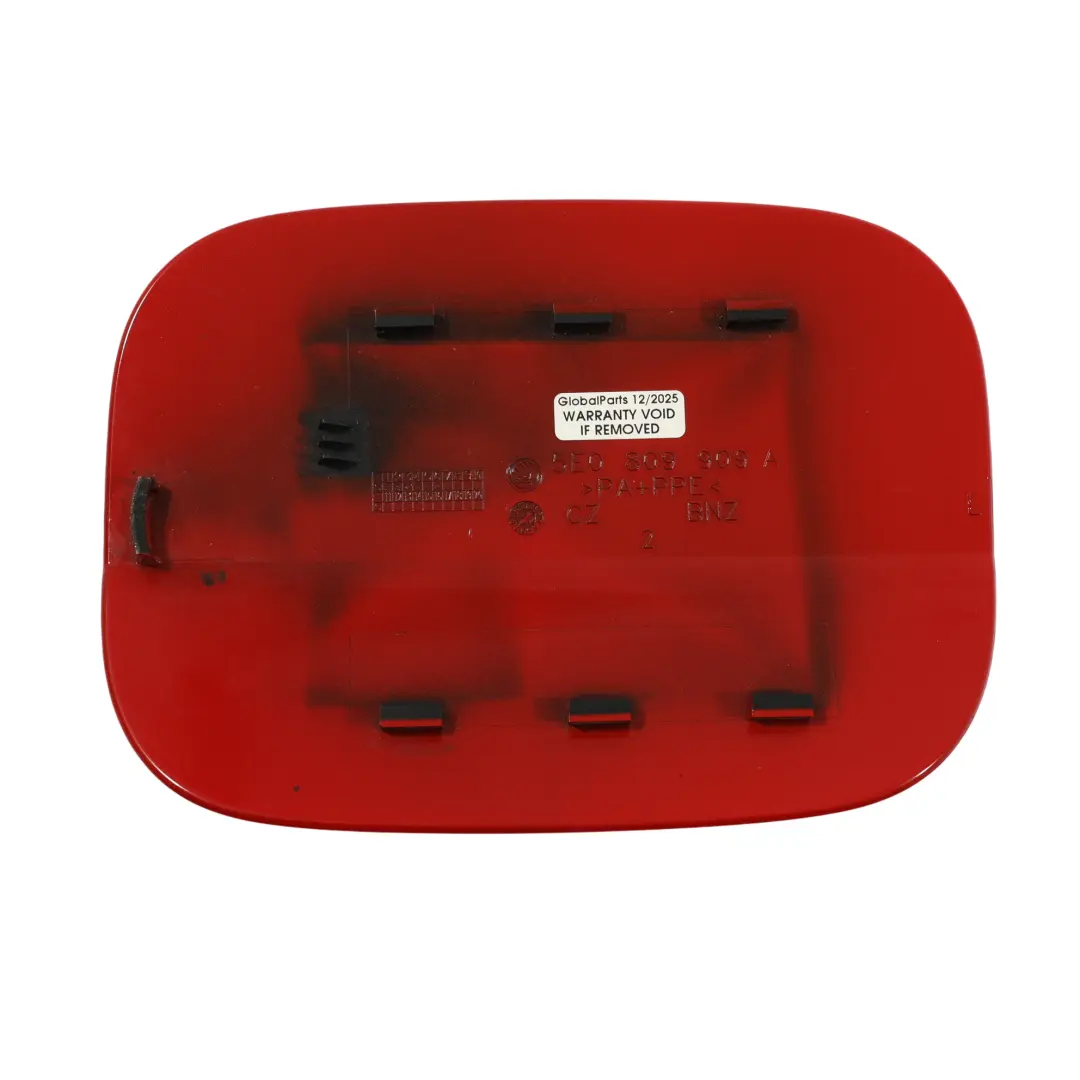 Skoda Octavia Mk3 5E Tank Deckel Einfüll Stutzen Zierleiste Corrida Rot - F3K - SKU 5E0809909A-CORE - Teilenummer 5E0809909A