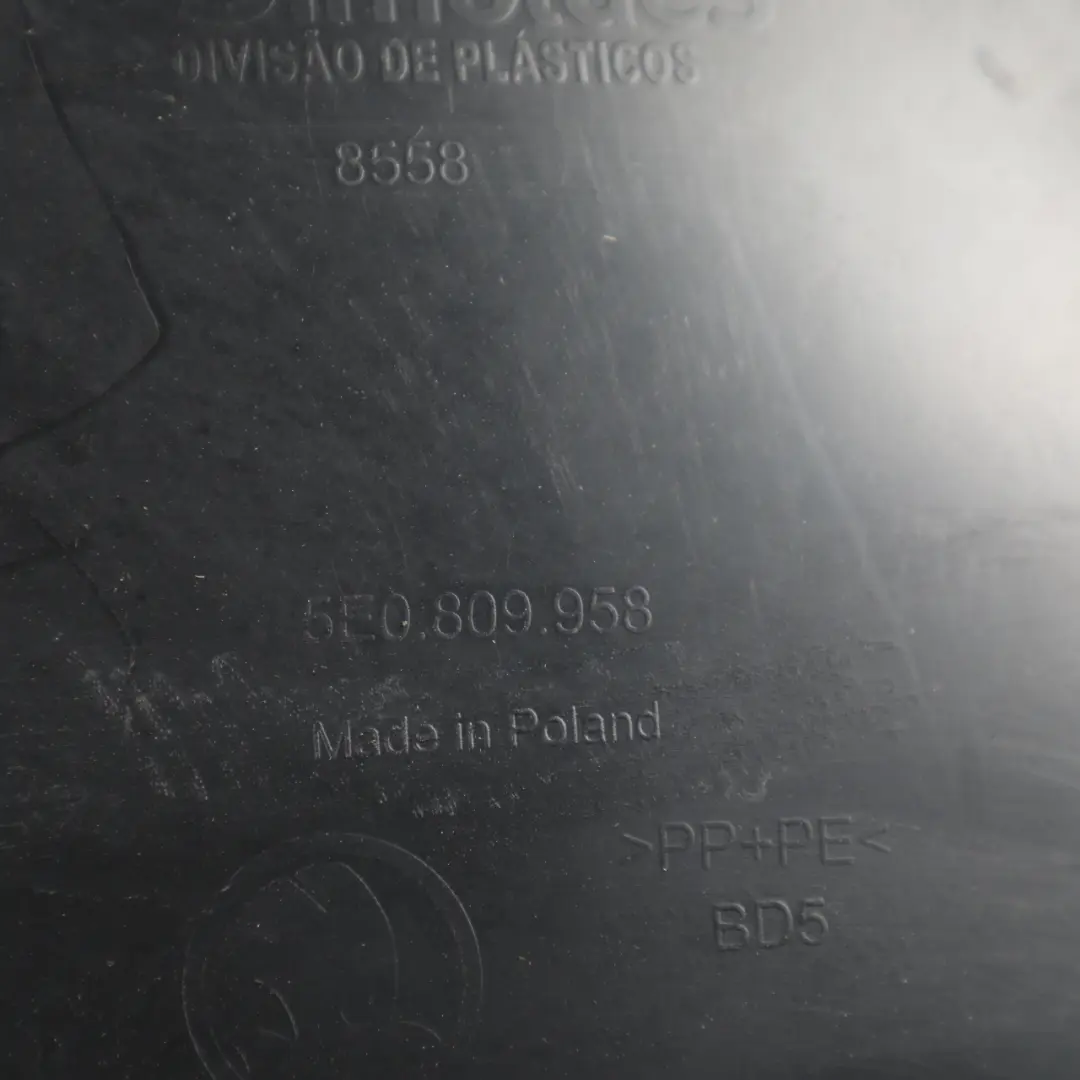 Skoda Octavia 5E Front Splash Wheel Arch Liner Cover Trim Right O/S - SKU 5E0809958E - Part number 5E0809958E