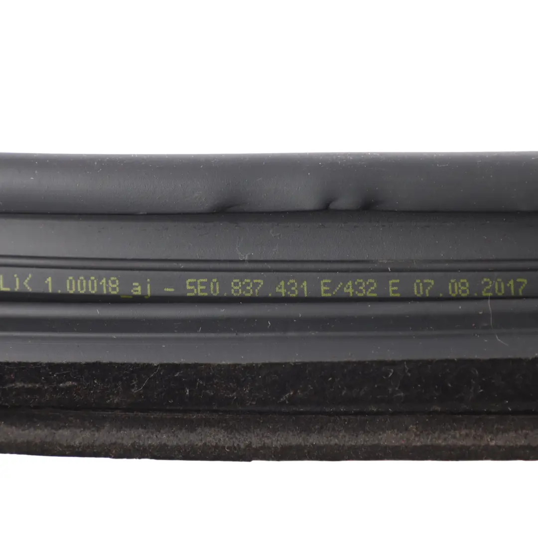 Front Door Window Seal Guide Frame Cover Right O/S to Skoda Octavia 5E with Part number 5E0837432E Skoda Octavia 5E Front Door Window Seal Guide Frame Cover Right O/S - SKU 5E0837432E - Part number 5E0837432E