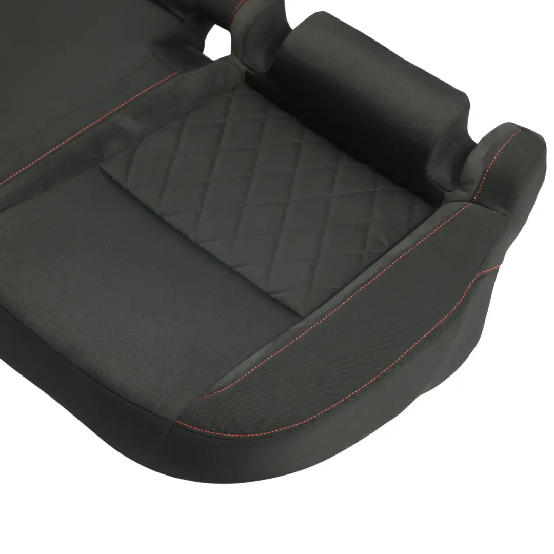 Skoda Octavia RS Mk3 5E Asiento Trasero Asiento Tela Negro/Rojo - SKU 5E0885405AE - Número de pieza 5E0885405AE