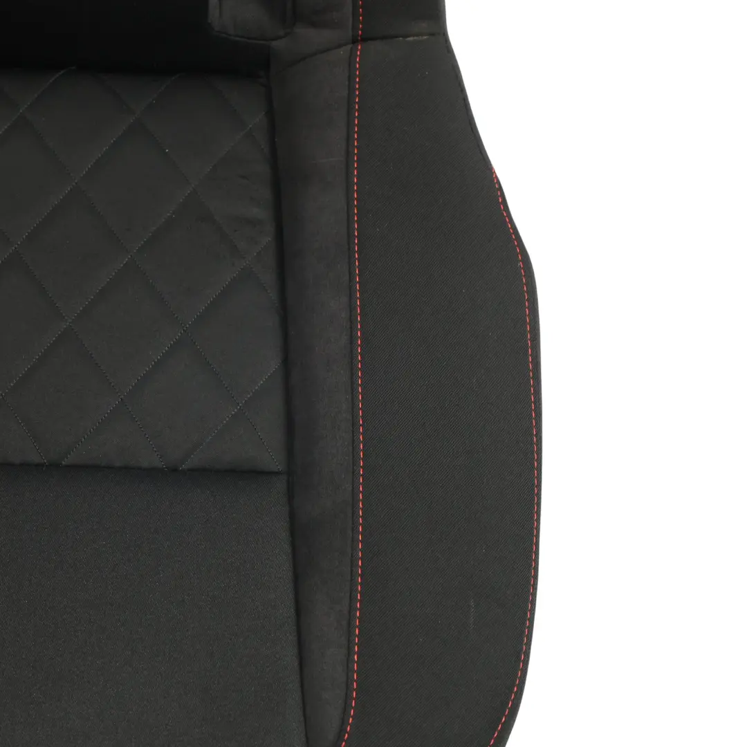 Skoda Octavia RS Mk3 5E Asiento Trasero Asiento Tela Negro/Rojo - SKU 5E0885405AE - Número de pieza 5E0885405AE