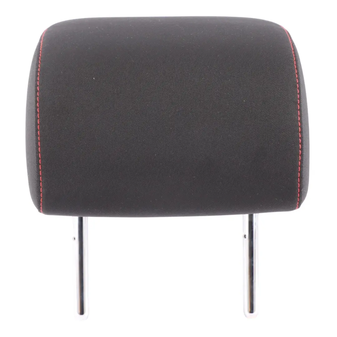 Headrest Left Right N/O/S Black Fabric Red Stitching to Skoda Octavia 5E Rear Seat with Part number 5E0885901E Skoda Octavia 5E Rear Seat Headrest Left Right N/O/S Black Fabric Red Stitching - SKU 5E0885901E - Part number 5E0885901E