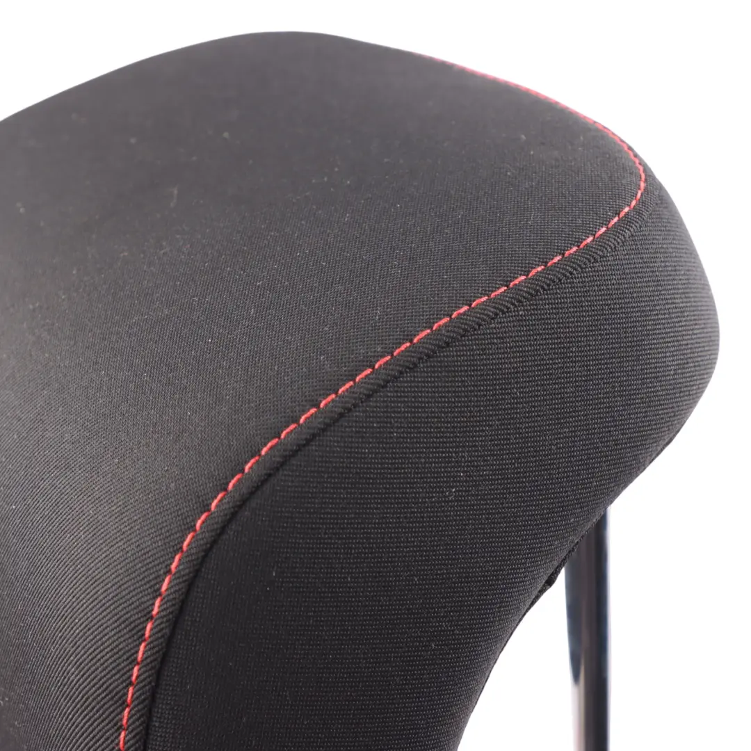 Skoda Octavia 5E Rear Seat Headrest Left Right N/O/S Black Fabric Red Stitching - SKU 5E0885901E - Part number 5E0885901E