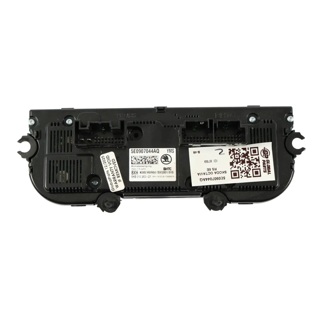 MK3 5E Heater Climate Control A/C Air Con Unit Panel to Skoda Octavia with Part number 5E0907044AQ Skoda Octavia MK3 5E Heater Climate Control A/C Air Con Unit Panel - SKU 5E0907044AQ - Part number 5E0907044AQ