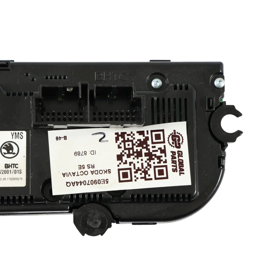 MK3 Heizung Klimatisierung A/C Klimaanlagen Bedienfeld für Skoda Octavia mit Teilenummer 5E0907044AQ Skoda Octavia MK3 Heizung Klimatisierung A/C Klimaanlagen Bedienfeld - SKU 5E0907044AQ - Teilenummer 5E0907044AQ