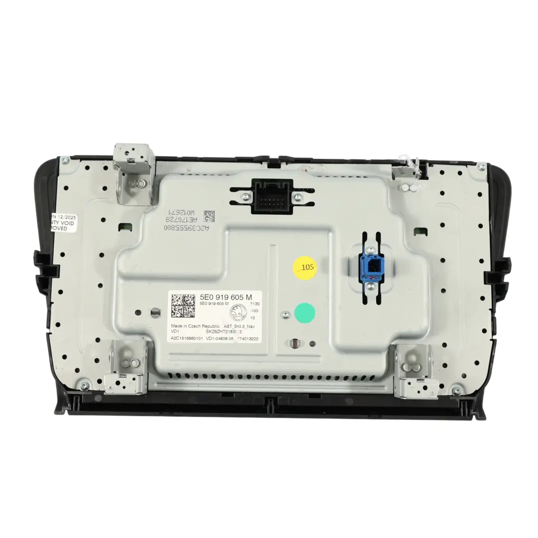 Mk3 5E Pantalla Multifunción Unidad De Control para Skoda Octavia con número de pieza 5E0919605M Skoda Octavia Mk3 5E Pantalla Multifunción Unidad De Control - SKU 5E0919605M - Número de pieza 5E0919605M