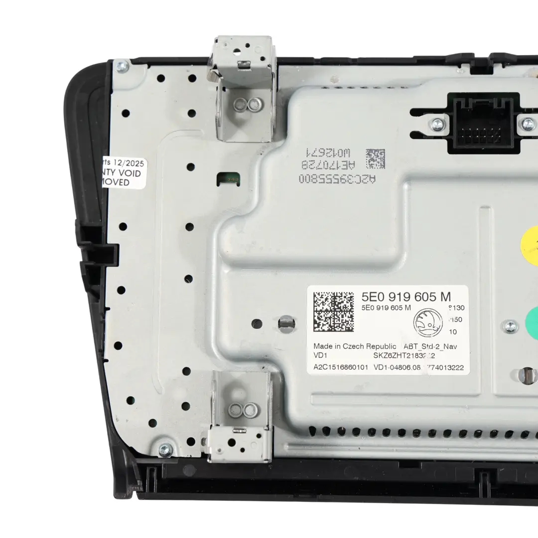 Mk3 5E Display Multifunzione Unità Di Controllo per Skoda Octavia con numero di parte 5E0919605M Skoda Octavia Mk3 5E Display Multifunzione Unità Di Controllo - SKU 5E0919605M - Numero di parte 5E0919605M