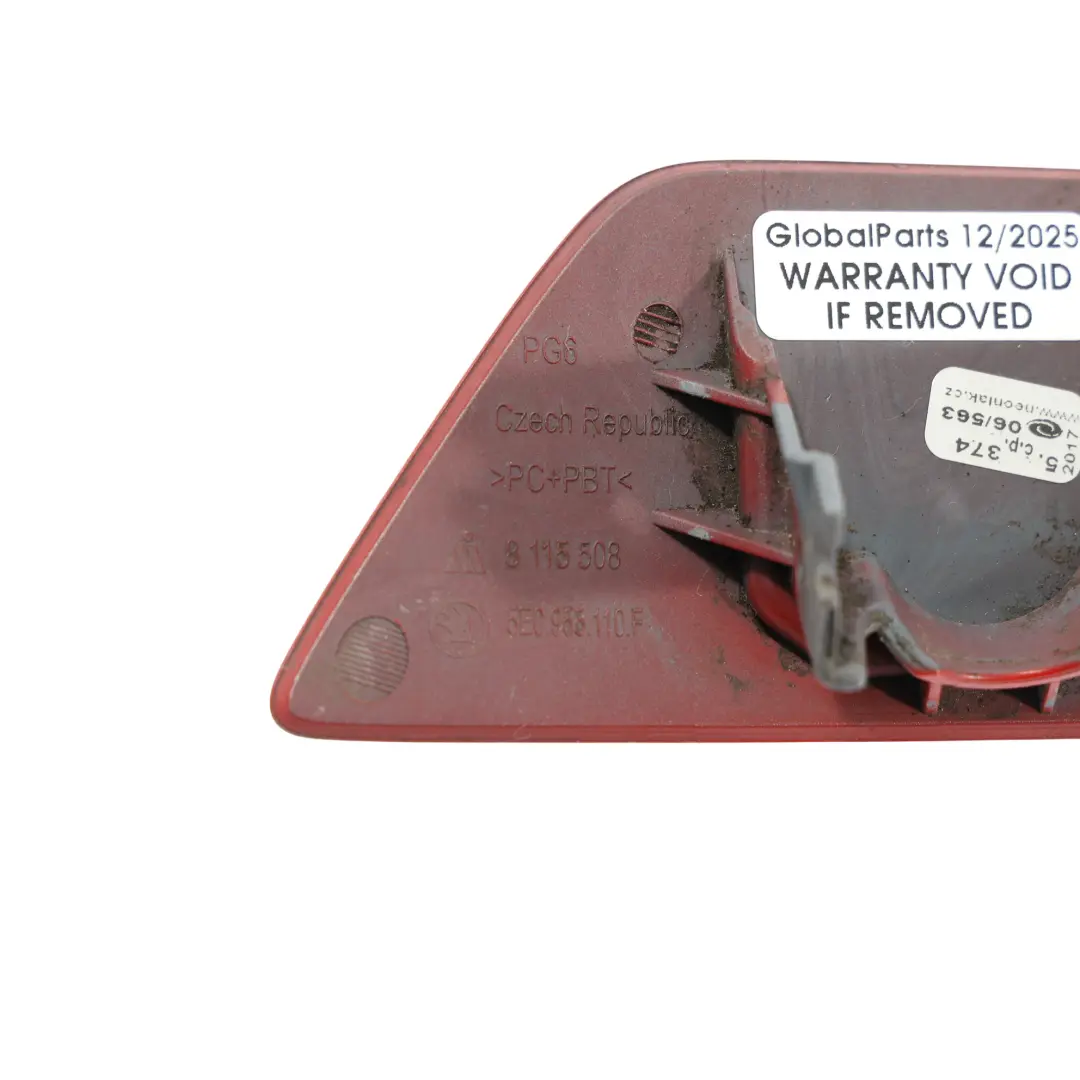 Skoda Octavia Mk3 5E Scheinwerfer Wascher Kappe Vorne Rechts Corrida Rot-F3K - SKU 5E0955110F-CORE - Teilenummer 5E0955110F
