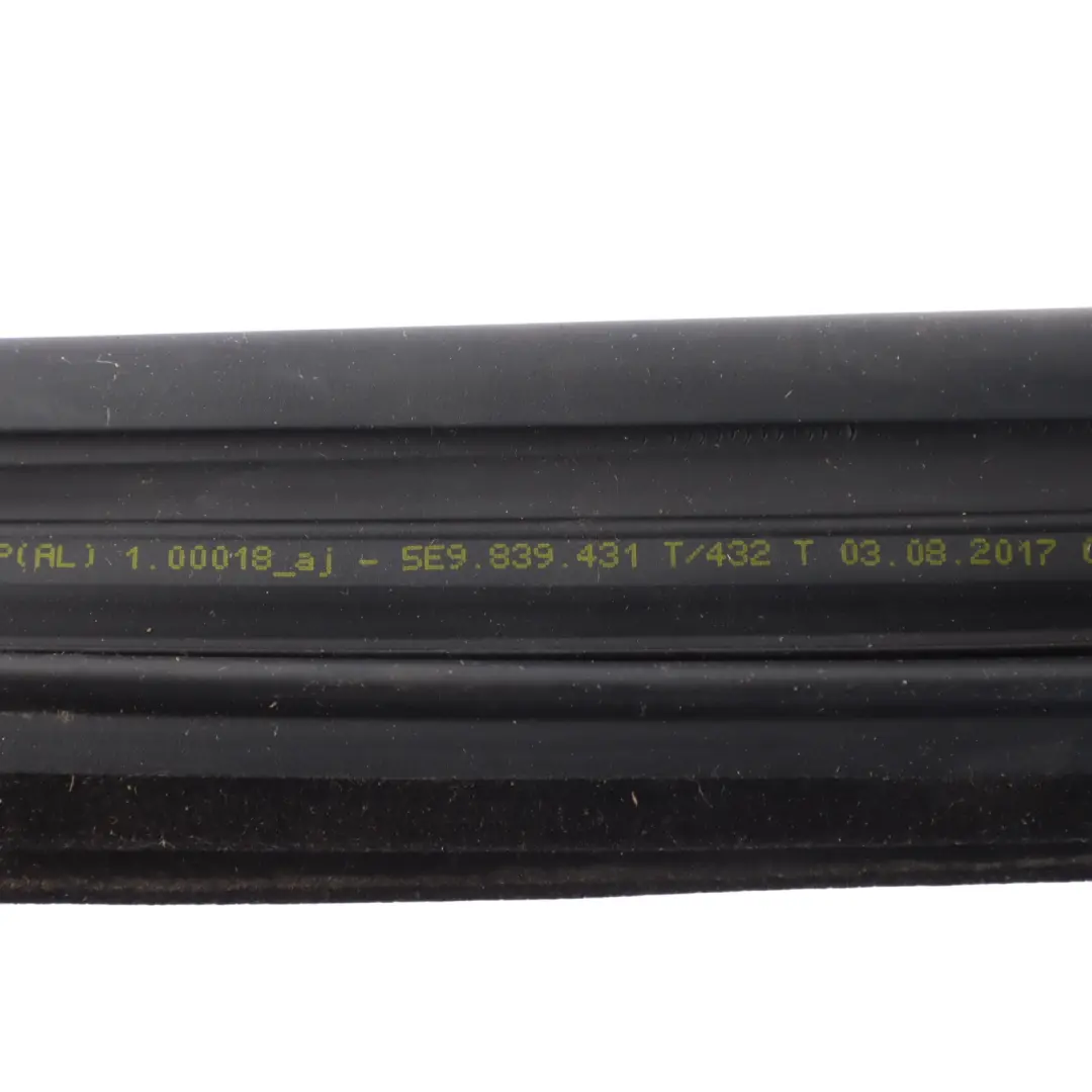 Door Window Seal Guide Frame Cover Right O/S to Skoda Octavia 5E Rear with Part number 5E9839432T Skoda Octavia 5E Rear Door Window Seal Guide Frame Cover Right O/S - SKU 5E9839432T - Part number 5E9839432T