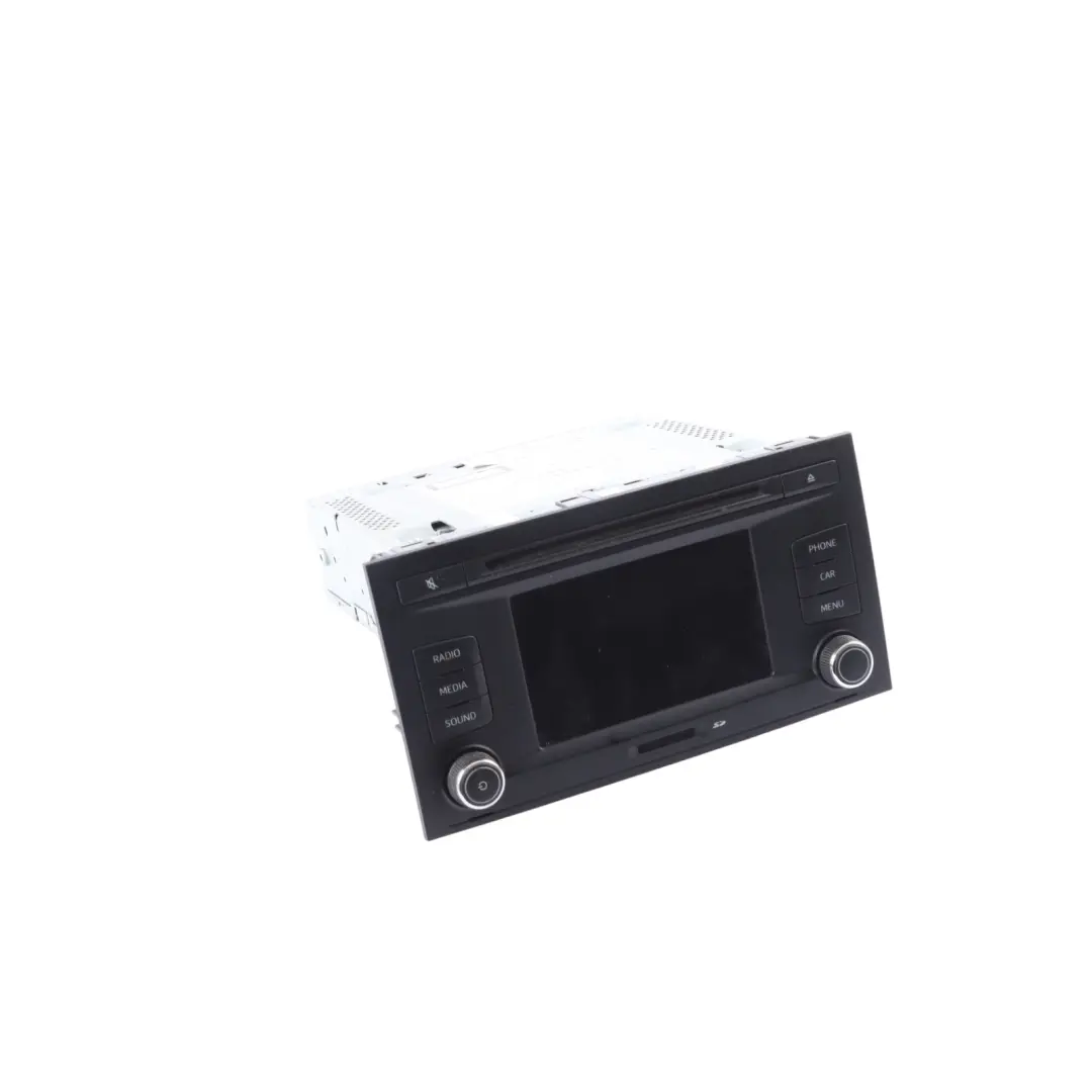 Mk3 5F Radio Head Unit Multi Media CD Player to Seat Leon with Part number 5F0035869 Seat Leon Mk3 5F Radio Head Unit Multi Media CD Player - SKU 5F0035869 - Part number 5F0035869