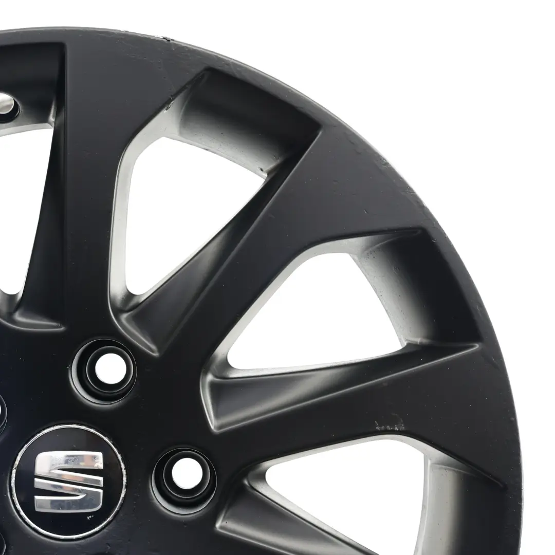 Llanta Seat Leon Mk3 5F Aleación Negro 16" 6,5J ET:46 Star Spoke para con número de pieza 5F0601025A Llanta Seat Leon Mk3 5F Aleación Negro 16" 6,5J ET:46 Star Spoke - SKU 5F0601025A-1 - Número de pieza 5F0601025A