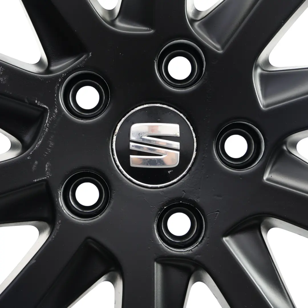 Llanta Seat Leon Mk3 5F Aleación Negro 16" 6,5J ET:46 Star Spoke para con número de pieza 5F0601025A Llanta Seat Leon Mk3 5F Aleación Negro 16" 6,5J ET:46 Star Spoke - SKU 5F0601025A-1 - Número de pieza 5F0601025A