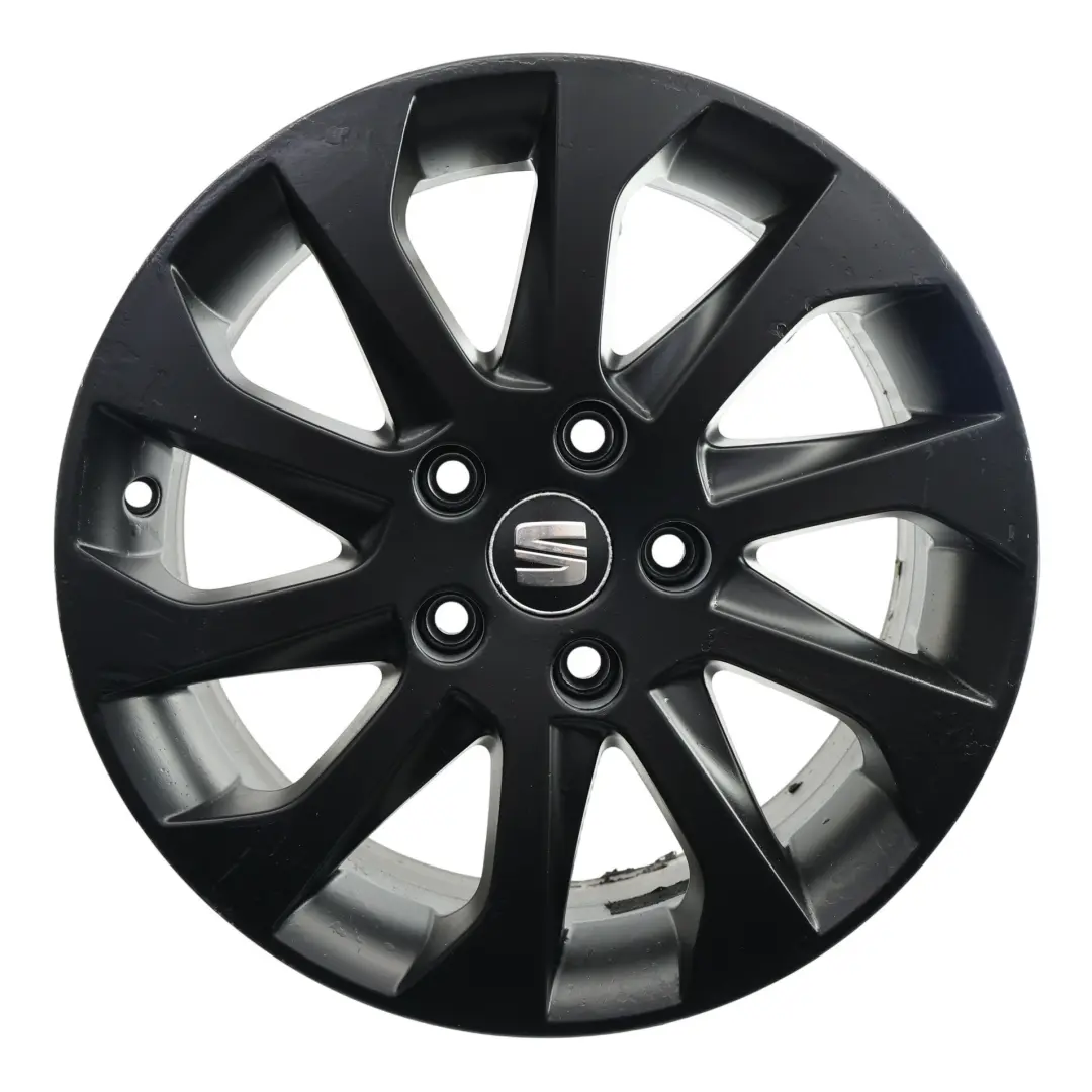 Mk3 5F Wheel Rim Alloy Black 16" 6,5J ET:46 Star Spoke to Seat Leon with Part number 5F0601025A Seat Leon Mk3 5F Wheel Rim Alloy Black 16" 6,5J ET:46 Star Spoke - SKU 5F0601025A-3 - Part number 5F0601025A