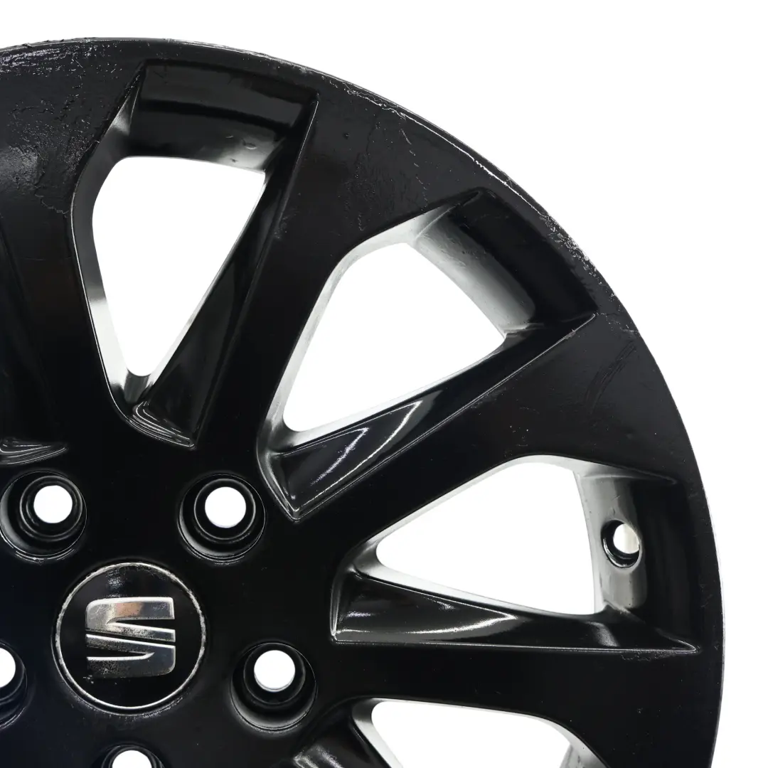 Seat Leon Mk3 5F Wheel Alloy Rim Black 17" 7J ET:49 5F0601025T - SKU 5F0601025A-4 - Part number 5F0601025A