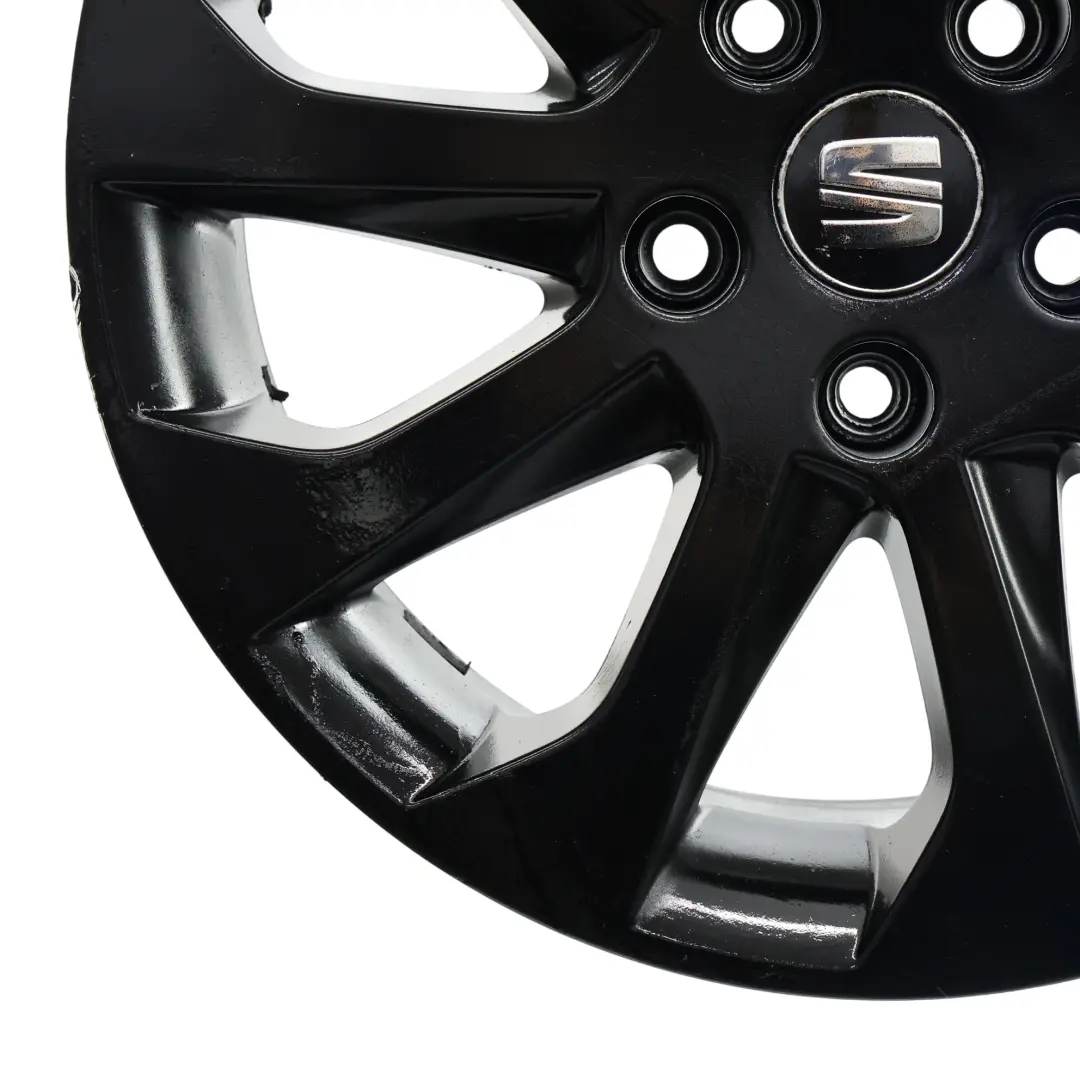 Seat Leon Mk3 5F Leicht Metall Felge Schwarz 17" 7J ET:49 5F0601025T - SKU 5F0601025A-4 - Teilenummer 5F0601025A