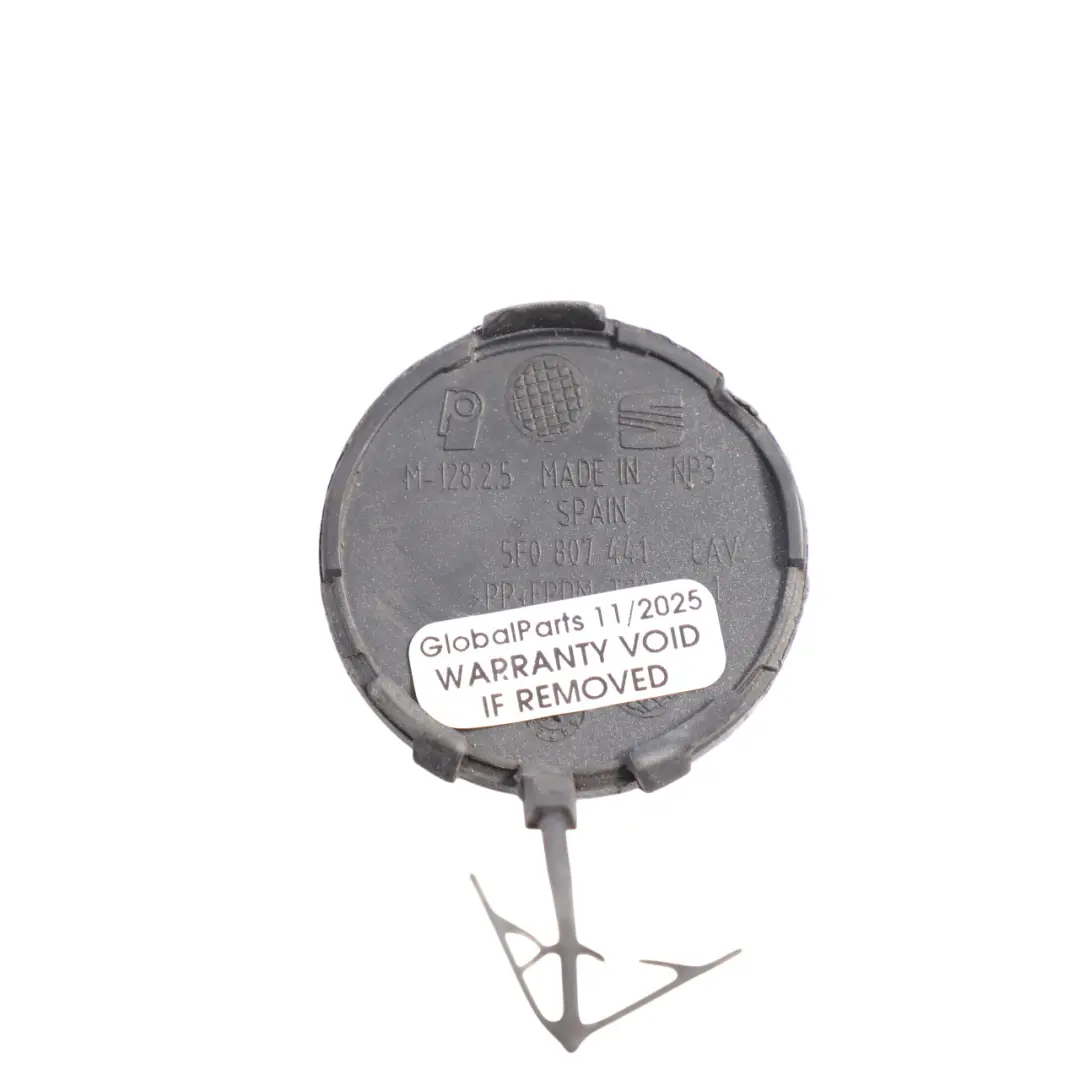 5F Rear Bumper Tow Eye Cover Cap Monsoon Grey Metallic - X7R to Seat Leon with Part number 5F0807441 Seat Leon 5F Rear Bumper Tow Eye Cover Cap Monsoon Grey Metallic - X7R - SKU 5F0807441-MOG - Part number 5F0807441