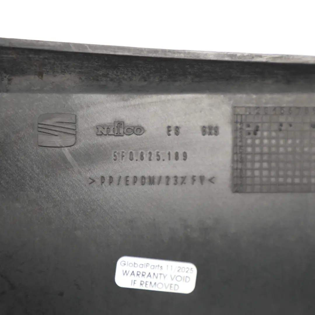 Seat Leon Mk3 Rear Underbody Bumper Protection Underfloor Panel - SKU 5F0825189 - Part number 5F0825189
