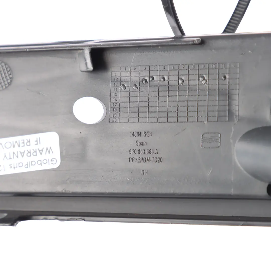 5F MK3 Front Bumper Fog Light Grid Grille Right O/S Cover to Seat Leon with Part number 5F0853666A Seat Leon 5F MK3 Front Bumper Fog Light Grid Grille Right O/S Cover - SKU 5F0853666A - Part number 5F0853666A