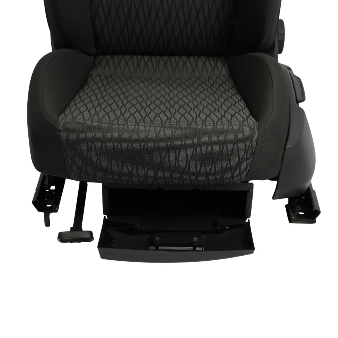 Seat Leon Mk3 5F Fotel Przedni Lewy Przód Materiałowy Czarny Antracyt - SKU 5F0881805EF-1 - Numer Części 5F0881805EF