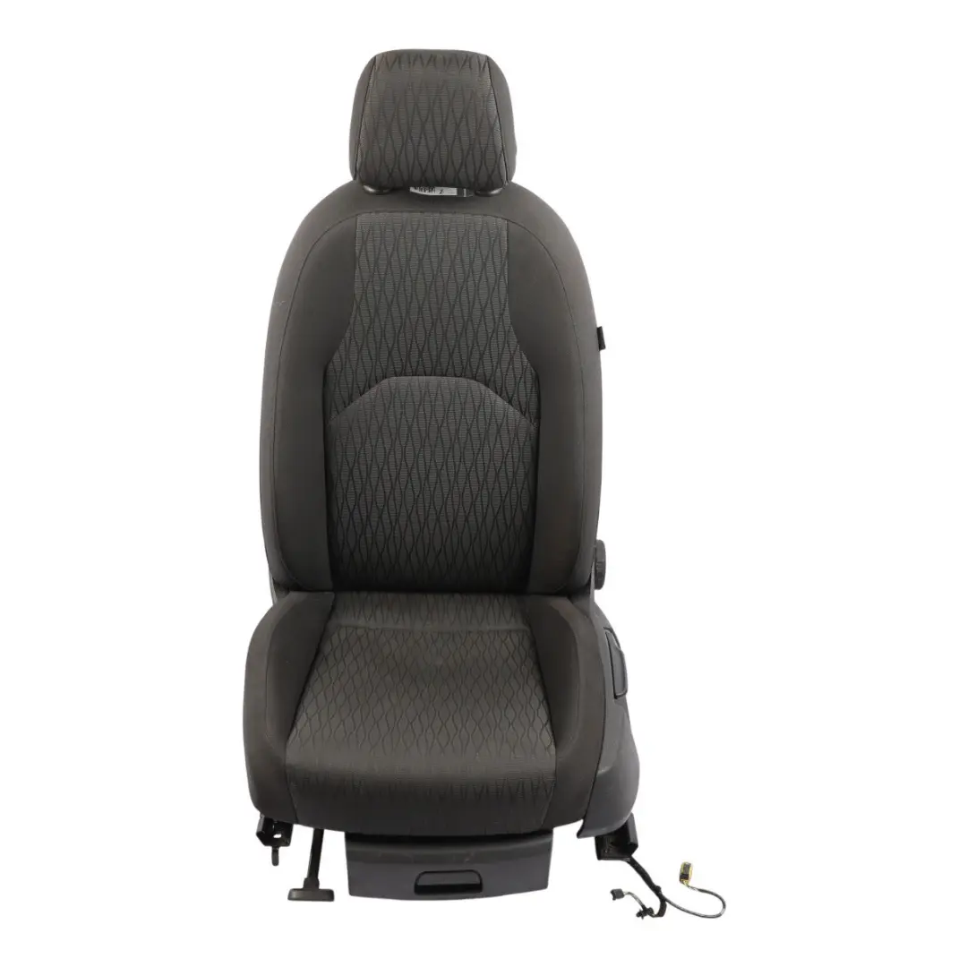 Seat Leon Mk3 5F Front Seat Interior Fabric Black Anthracite Left N/S - SKU 5F0881805EF-2 - Part number 5F0881805EF