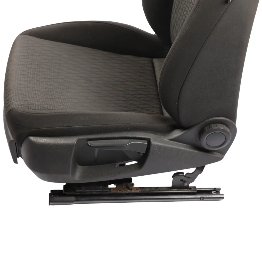 Seat Leon Mk3 5F Front Seat Interior Fabric Black Anthracite Left N/S - SKU 5F0881805EF-2 - Part number 5F0881805EF