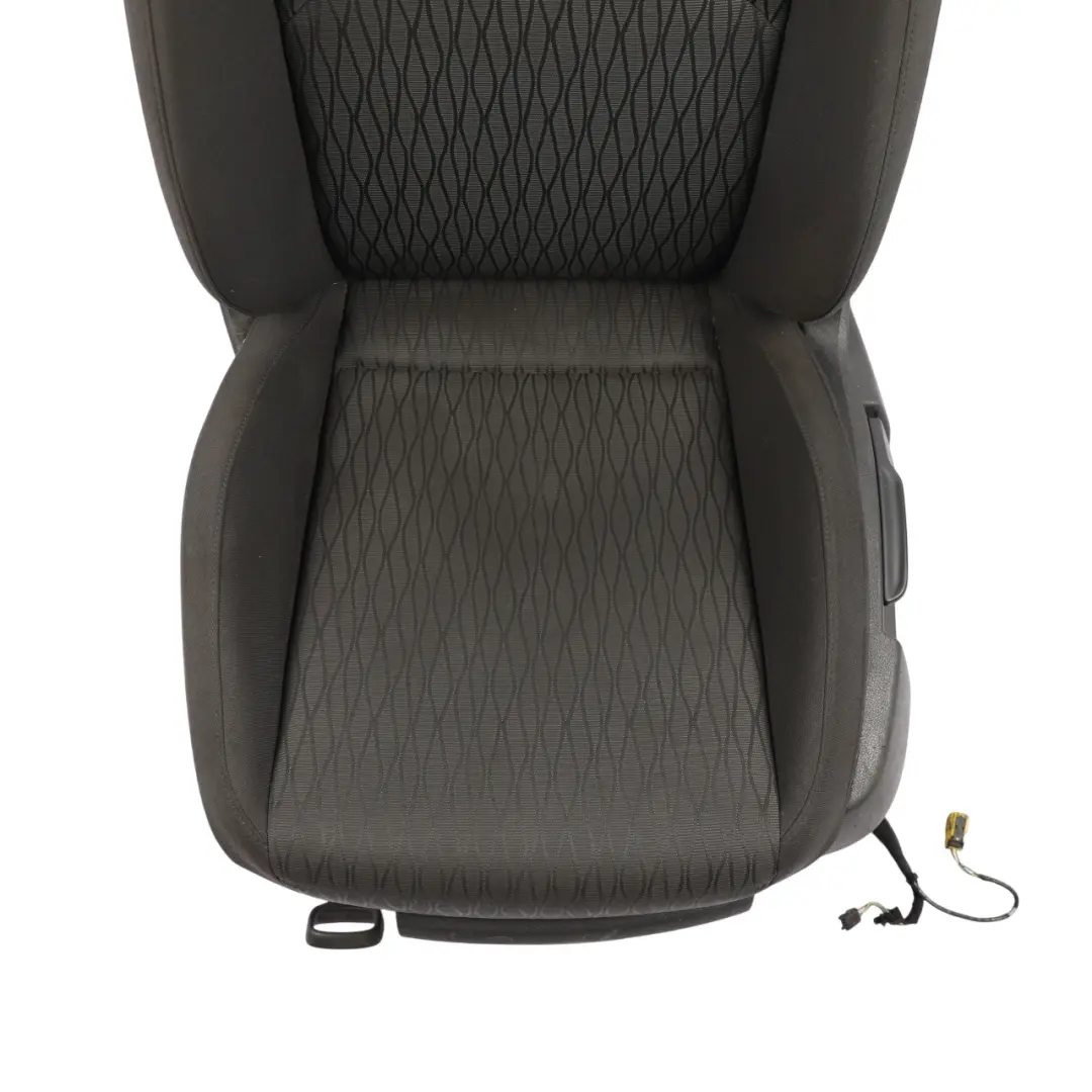 Seat Leon Mk3 5F Front Seat Interior Fabric Black Anthracite Left N/S - SKU 5F0881805EF-2 - Part number 5F0881805EF