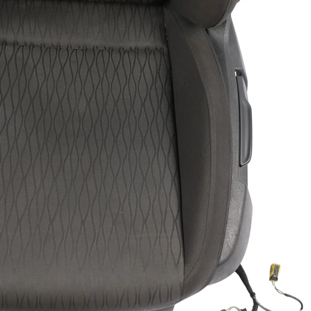 Seat Leon Mk3 5F Front Seat Interior Fabric Black Anthracite Left N/S - SKU 5F0881805EF-2 - Part number 5F0881805EF