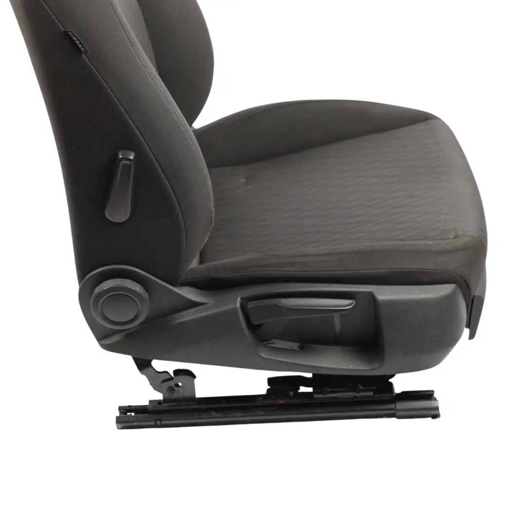 Seat Leon Mk3 5F Front Seat Interior Fabric Black Anthracite Right O/S - SKU 5F0881806EF-1 - Part number 5F0881806EF