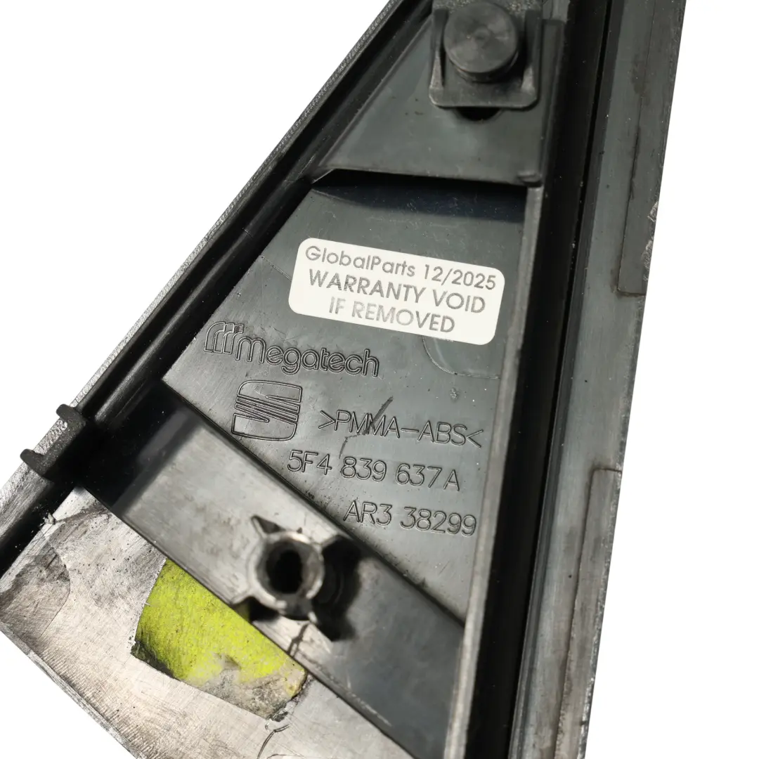 Seat Leon 5F Mk3 5Dr Listwa Zewnętrzna Drzwi Listwa Lewy Tył - SKU 5F4839637A - Numer Części 5F4839637A