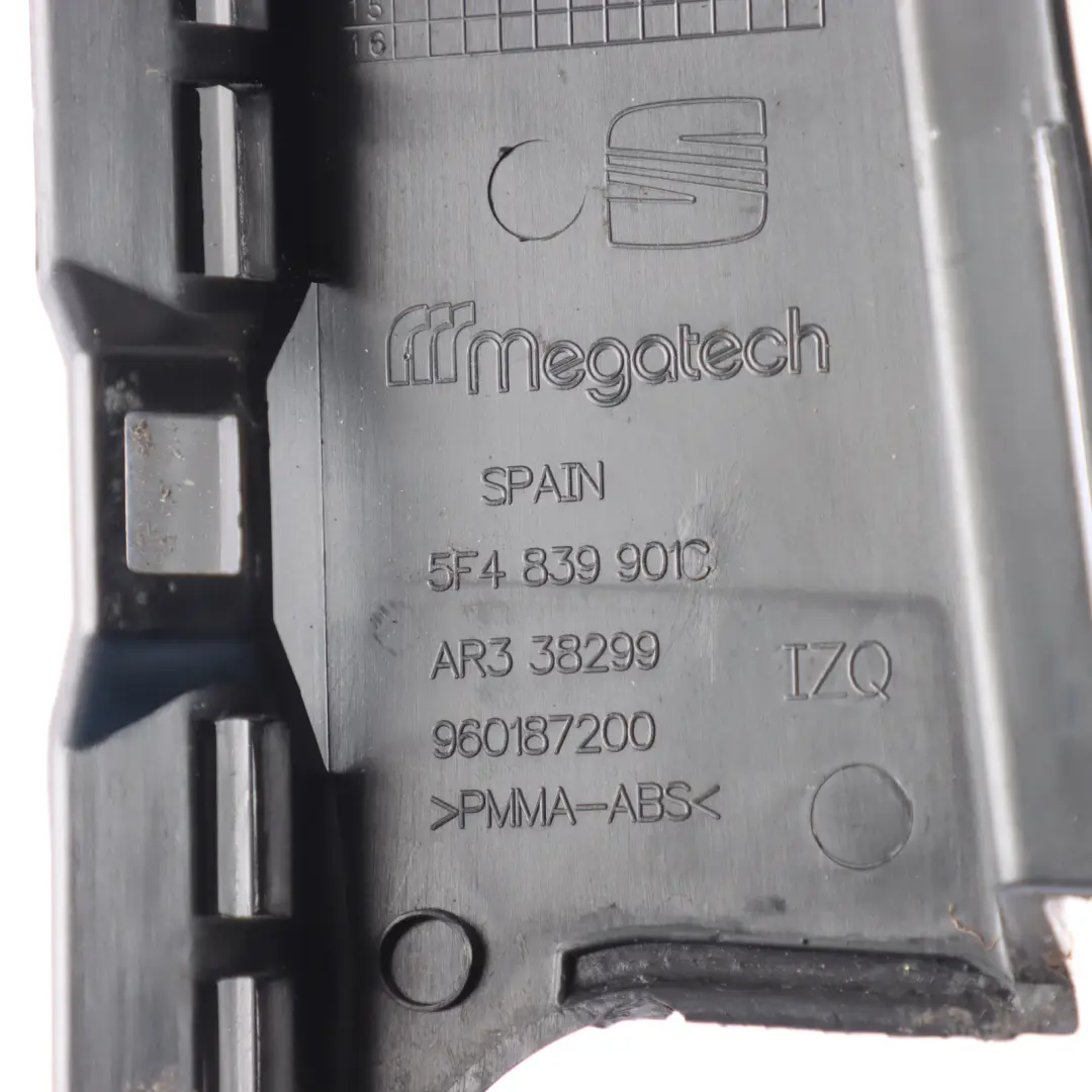 Seat Leon Mk3 5Dr Rear Door Pillar Strip Cover Trim Panel Left N/S - SKU 5F4839901C - Part number 5F4839901C