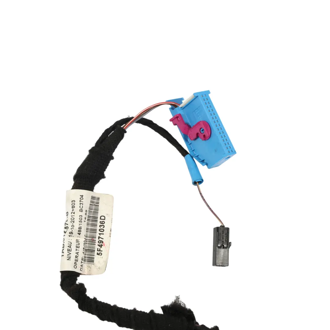 Mk3 5F Door Wiring Loom Harness Front Passenger Side to Seat Leon with Part number 5F4971036D Seat Leon Mk3 5F Door Wiring Loom Harness Front Passenger Side - SKU RHD-5F4971036D - Part number 5F4971036D