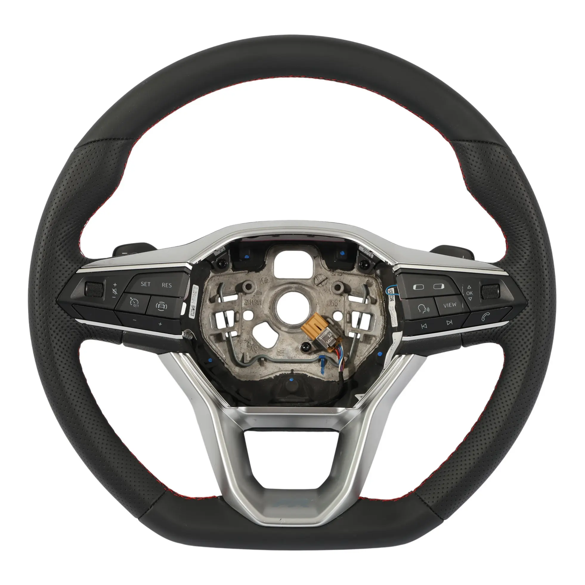 Seat Leon Mk4 Arona FR Volante NUOVO In Pelle Nera Fondo Piatto 5FA419091EE