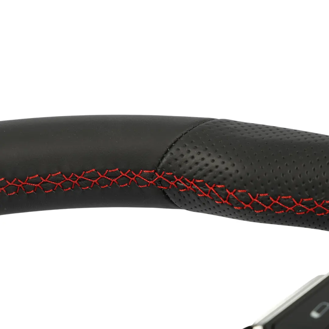 Mk4 Arona FR Steering Wheel NEW Black Leather Flat Bottom to Seat Leon with Part number 5FA419091EE Seat Leon Mk4 Arona FR Steering Wheel NEW Black Leather Flat Bottom - SKU 5FA419091EE-1 - Part number 5FA419091EE