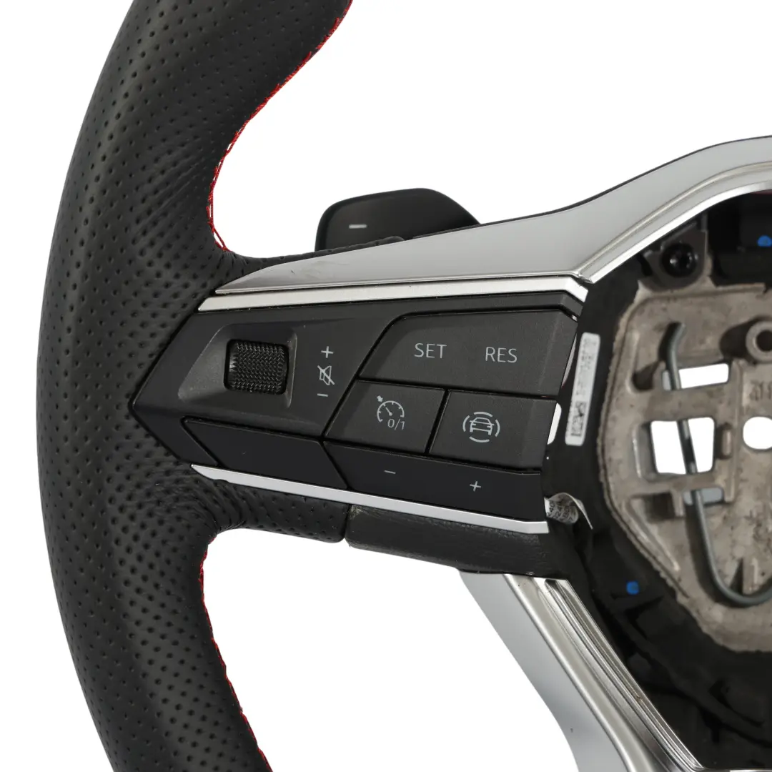 Mk4 Arona FR Volante NUEVO Cuero Negro Fondo Plano para Seat Leon con número de pieza 5FA419091EE Seat Leon Mk4 Arona FR Volante NUEVO Cuero Negro Fondo Plano - SKU 5FA419091EE-1 - Número de pieza 5FA419091EE