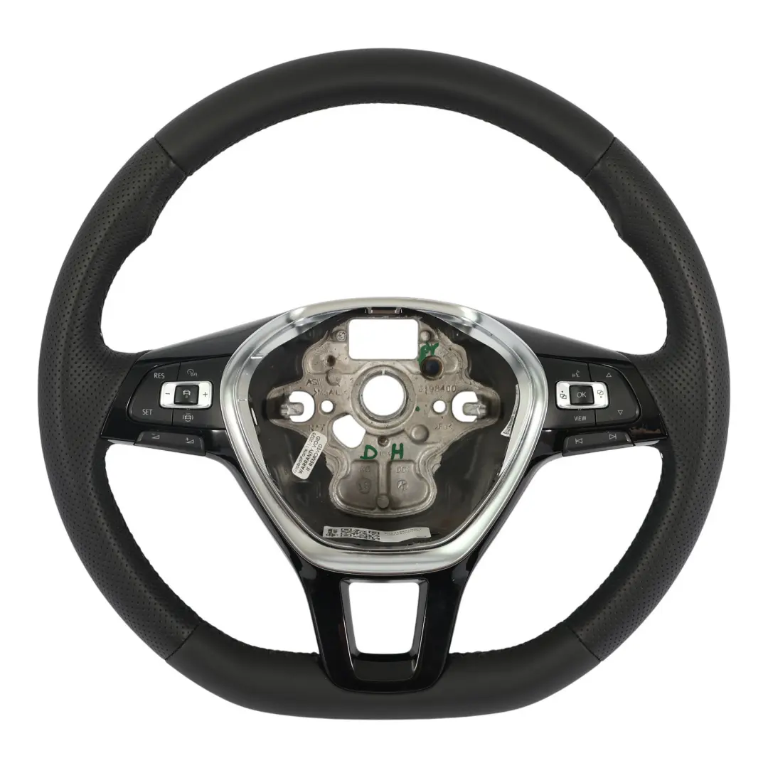 VW Volkswagen Golf MK7 Volante NUEVO Cuero Negro Fondo Plano - SKU 5G0419091BG-1 - Número de pieza 5G0419091BG